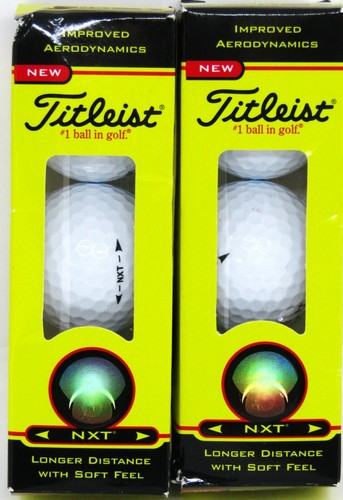 Titleist NTX Aerodynamics Golf Balls, (2) boxes of 3 Balls. New.