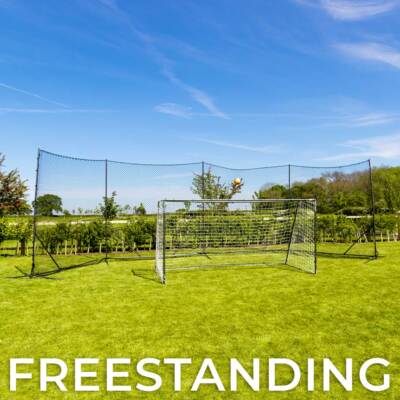 Freistehendes STOP THAT BALL  - Ball Stop Netz & Pfosten [10 Fuß hoch]