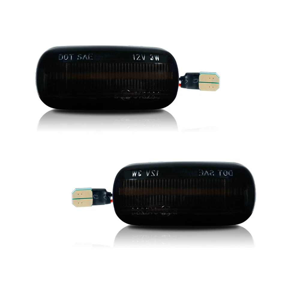 2 желтых светодиодных габаритных сигнальных фонаря для переднего бампера Audi A3 A4 A6 S4 S6 RS4 - Изображение 3 из 4