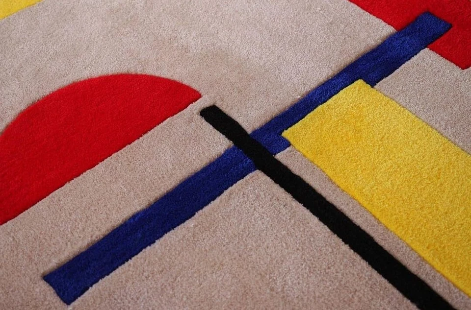 Geometric Print Shaggy Carpet Rectangle Fluffy Fur Floor Area Rug Livingroom Mat - Image 2 of 4