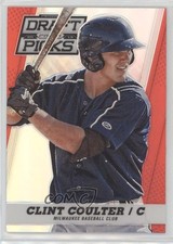 2013 Panini Prizm Perennial Draft Picks Red Prizm 67/100 Clint Coulter #14 0c1o