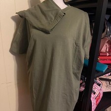 Zenana Olive Green Oversized Tee and Biker Shorts Set