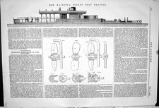 Old 1871 Majesty Queen Turret Ship Glatton Screw Propellers Wimshurst Victorian