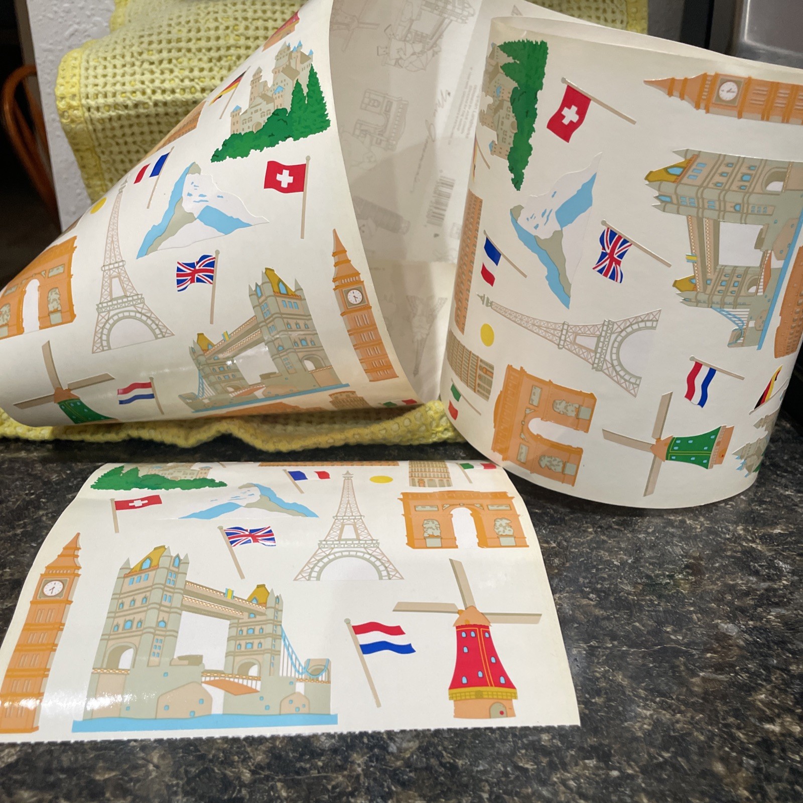 Vintage Mrs. Grossman’s European landmark stickers large roll