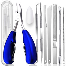 10-Pack Ingrown Toenail Tools Stainless Steel Foot Nail Tools, Heavy Duty Sharp
