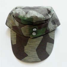 WW2 German Army M43 Splinter Camo Field Cap Hat Cotton Size XL (60-61CM)