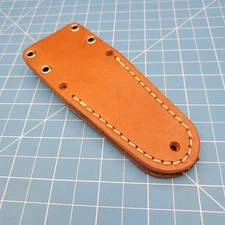 JRE Industries Fixed Blade Knife Sheath Brown Leather Belt Pouch Case 5.5"x4.25"