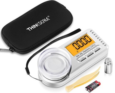 THINKSCALE Digital Milligram Scale, 20g x 0.001g Mini High 20g, Silver