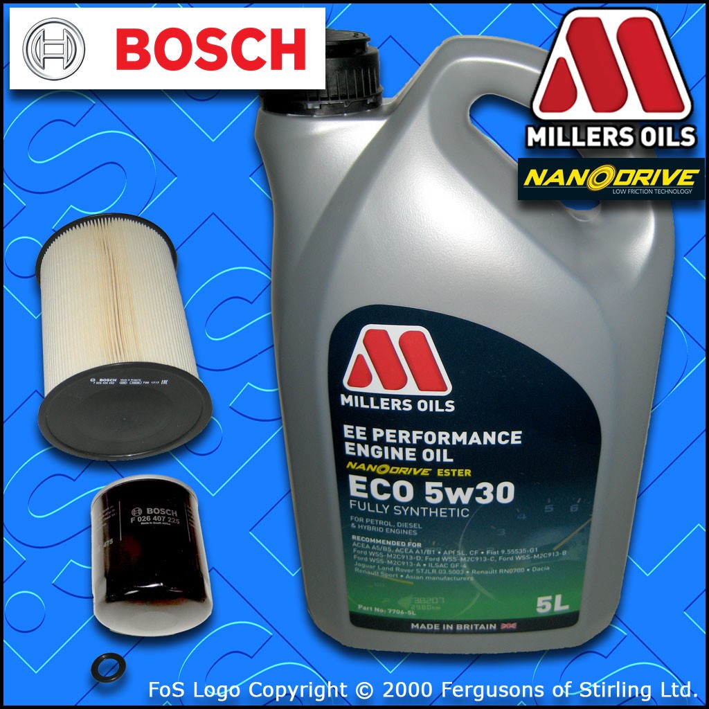 SERVICE KIT for VOLVO V50 1.8 16V OIL AIR FILTERS +5w30 ECO NANO OIL (2007-2012)