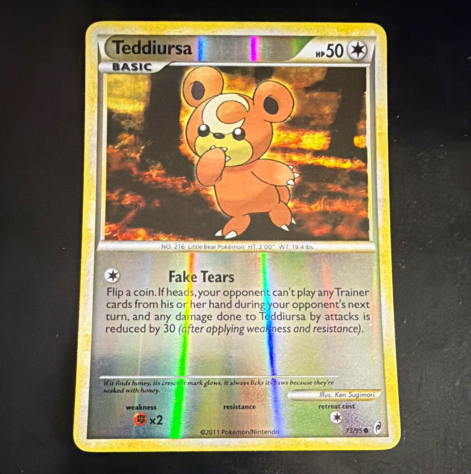 The Pokémon Company Teddiursa 73/95 Call of Legends Common Reverse Holo EN 50HP