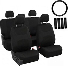 Juego completo de fundas para asientos de coche de piel sint tica