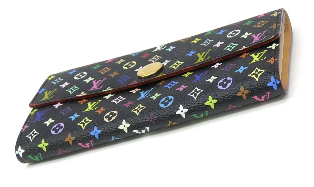 Louis Vuitton Portefeuille Sarah Monogram Multi Black W19cm Used thumbnail 3