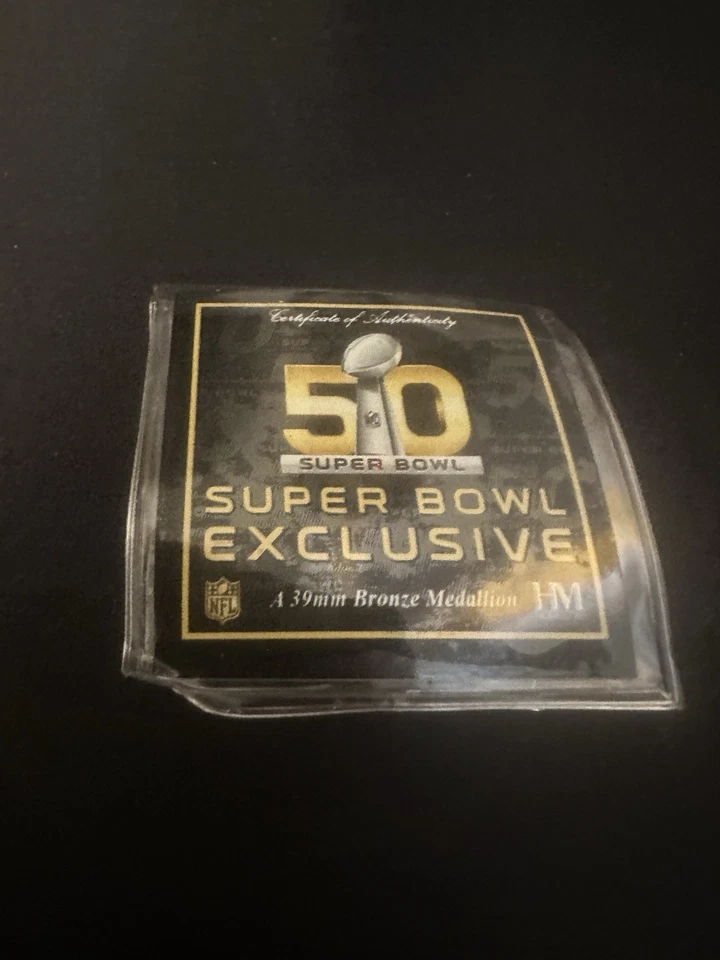 NFL Super Bowl 50 San Francisco Commemorative Coin Broncos  Vs Panthers - Image 2 of 3