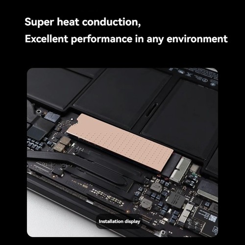 SSD Copper Heatsink Cooler Hard Disk Thermal Pad Heat Sink Sheet for Laptop5028 - Afbeelding 4 van 6