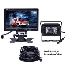 12V / 24V Auto Rückfahrkamera 4Pin + 7" LCD Monitor Rückfahrkit für LKW Bus Van