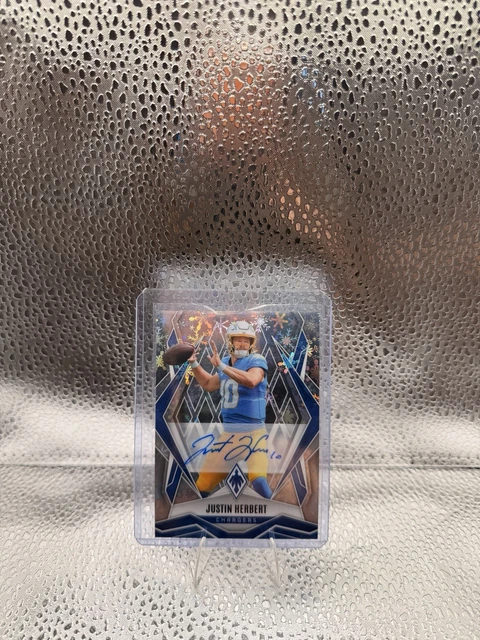 2025 Panini Phoenix #58 - Justin Herbert - Holiday Snowflakes Auto - 29/35 - SP!