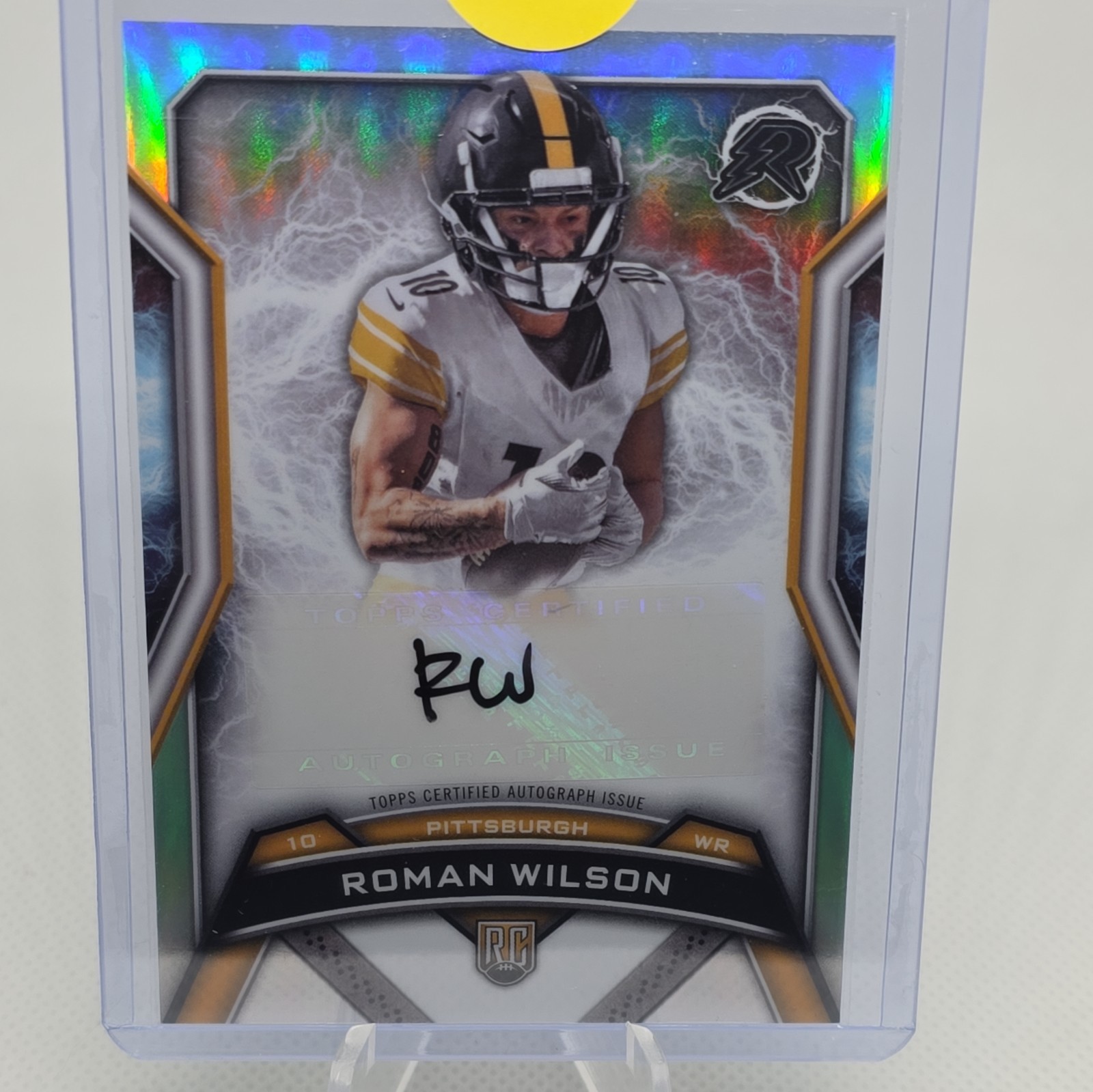 Roman Wilson Topps Resurgence Resurgence Rookie Signatures #RRSRW Silver Static