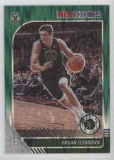 2019 Panini NBA Hoops Premium Stock Green Flash Prizm 55/99 Ersan Ilyasova 0t2