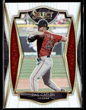 2021 Panini Select #141 Zac Gallen Holo Prizm Baseball Card 0603K