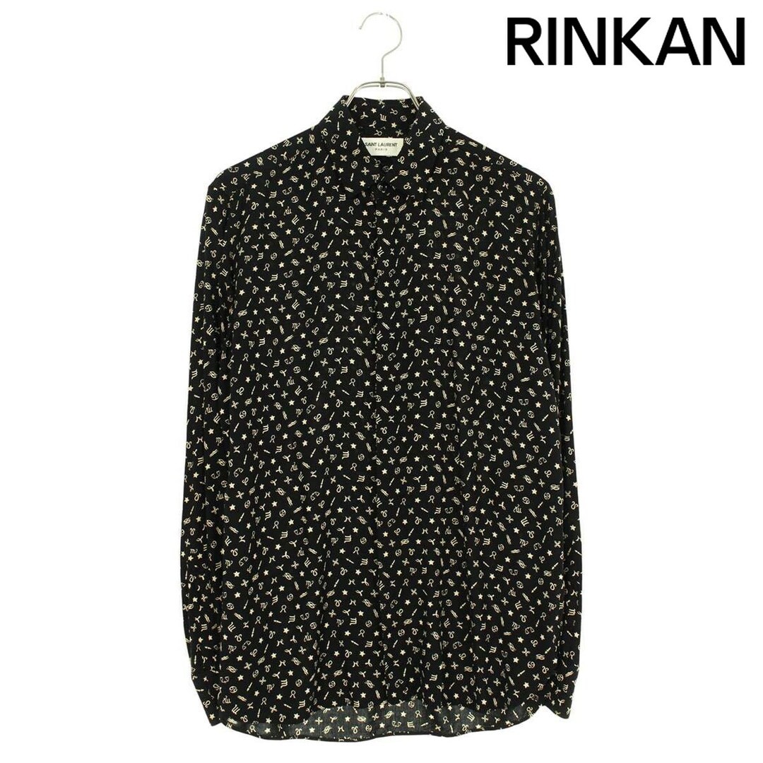 Camicia Saint Laurent Paris 564172 Y758U modello completo rayon manica lunga uomo usata