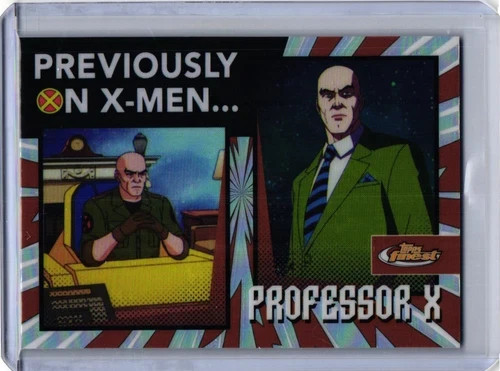 2025 Topps Finest X-Men 97 Previously on X-Men PROFESSOR X # PO-20!