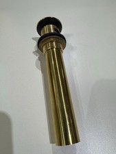Signature Hardware Press Type Pop-Up Bathroom Drain - No Overflow Gold