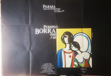Manifesto originale 1968 Collezionismo Arte Pompeo Borra 96 X 68 cm
