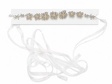 David&rsquo;s Bridal Pearl & Crystal Flower Sash For Wedding Dress - New