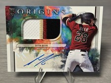 🔥🐍SETH BEER 2022 Origins Rookie 4-COLOR Patch Auto SP RPA /49 #DIAMONDBACK🐍🔥