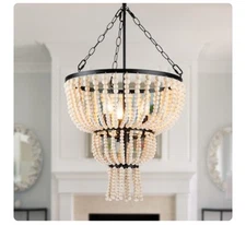 C Cattleya Black Bohemian/global Drum Medium Hanging Pendant Chandelier light
