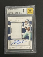 Micah Parsons 2021 National Treasures RC Patch Auto #ed 6/99 BGS 9 / 10 Auto