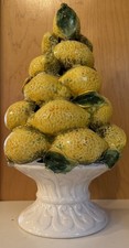 Majolica Ceramic Topiary Large Italian Lemon ...