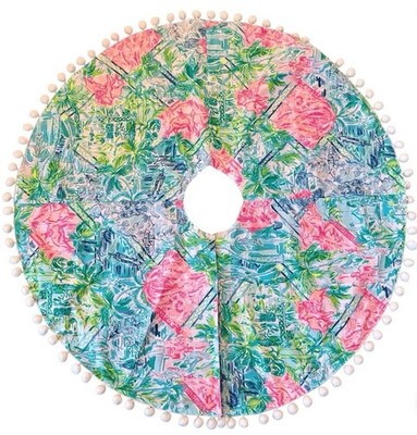 Lilly Pulitzer Bohemian Queen Christmas Tree Skirt 
