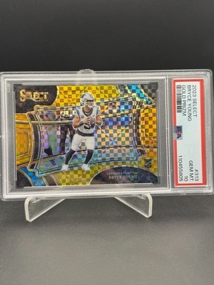 2023 Select Bryce Young Gold Prizm RC /10 PSA 10 #313 Field Level