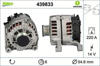 Valeo Lichtmaschine Generator 220A 14V FüR Bmw X3 X5 F25 F15 F85 F31 F16 F86