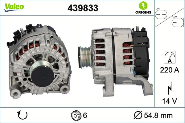 Valeo Lichtmaschine Generator 220A 14V FüR Bmw X3 X5 F25 F15 F85 F31 F16 F86-image