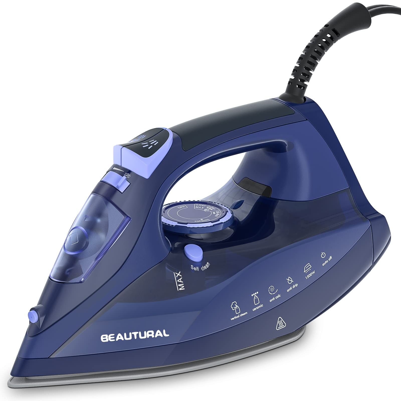 With Self Cleaning, Anti Calcium, Auto Off Protection, Blue