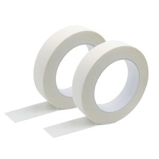Beige White Masking Tape, 1 Inch x 55 Yards, 2 Rolls, Painters Tape for Painting