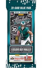 	2024 Panini Absolute Football NFL 20 Card Jumbo Value Trading Card Pack	