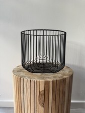 Modern Wire Basket by Zara in Black (Ø 21 cm)