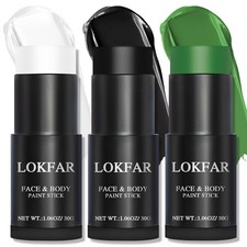 Black  Green  White Face Body Paint Stick, White Foundation Makeup, Footbal...