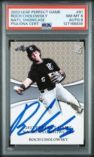 2022 LEAF PERFECT GAME NAT SC #81 ROCH CHOLOWSKY PSA 8 AUTO 8