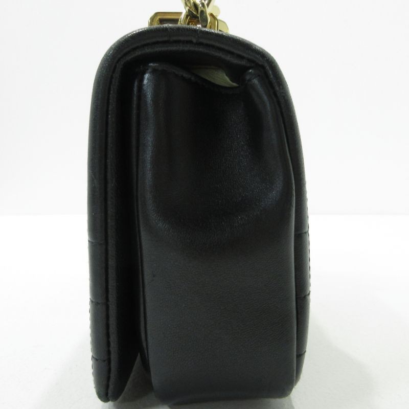 Burberry Lola TB Monogram Shoulder Bag Black Leather image 3