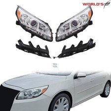 Headlights For Chevy Malibu 2013-2015 Halogen Projector Chrome Leftright Side Headlights For Chevy Malibu 2013-2015 Halogen Projector Chrome Leftright Side