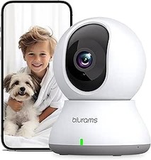 Indoor Security Camera with Motion Tracking and Night Vision