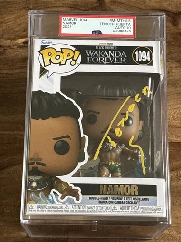 Tenoch Huerta Signed Namor Funko Pop Black Panther PSA 10 Auto Slabbed Authentic