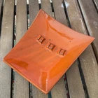 Vintage MCM Ashtray Burnt Orange Antique Mid century