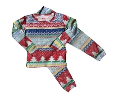 The Children's Place 2T PJ Christmas Pajamas Long Sleeve Shirt Pants Multicolor