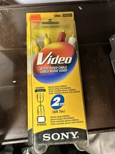 Sony Vmc-820s Video Audio Cable 6 Ft. Old Stock Gold Contacts NEW IN BOX