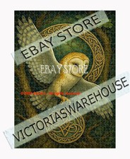 500 piece jigsaw puzzle Flying Owl Celtic Woodland